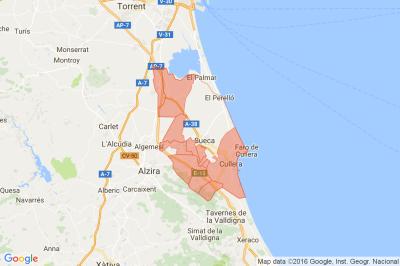Recherche par carte de Ribera Baja